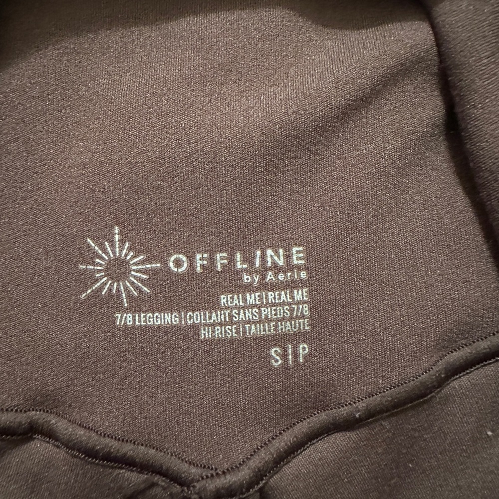 aerie Chocolate Brown High-Rise 7/8 Leggings - Picture 4 of 4